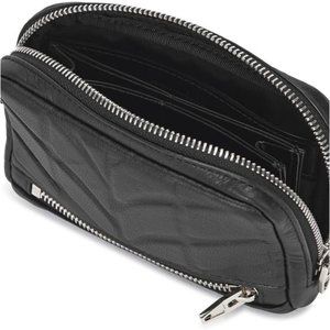 Alexander Wang Fumo Continental Silver Zip Wallet